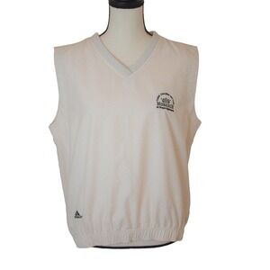 Adidas Golf Challenge Sleeveless Golf Vest White Mens Size Medium